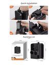 Magnetic Mount for DJI OSMO POCKET 3 Clip Holder Mount Cycling/V-log/Tabletop Action for DJI Pocket 3 Camera Accessories