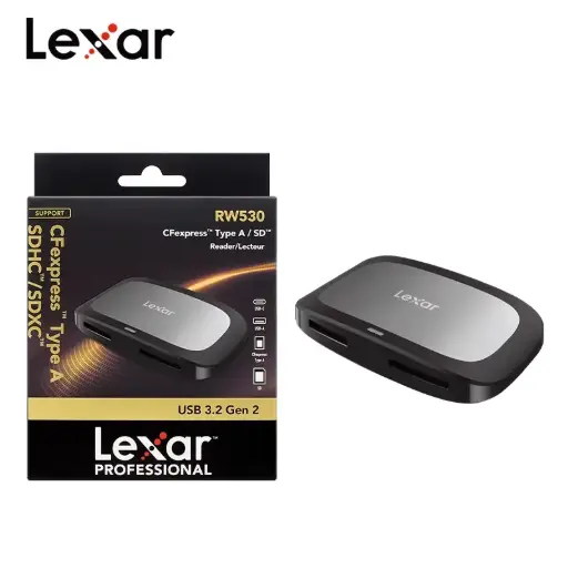 Lexar RW530 CFexpress 10Gbps 8K 2-in-1  USB 3.2 Gen2 SD CFexpress Type A Card Reader